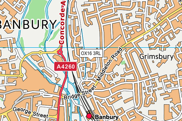 OX16 3RL map - OS VectorMap District (Ordnance Survey)