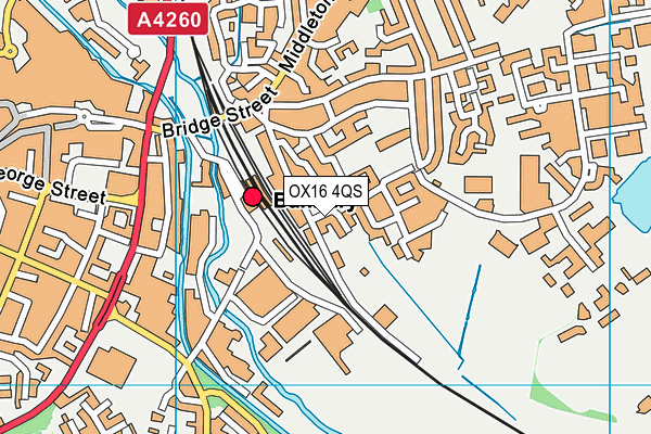 OX16 4QS map - OS VectorMap District (Ordnance Survey)