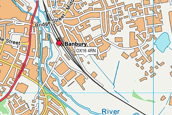 OX16 4RN map - OS VectorMap District (Ordnance Survey)