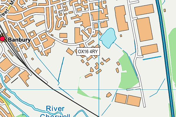 OX16 4RY map - OS VectorMap District (Ordnance Survey)