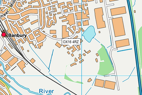 OX16 4RZ map - OS VectorMap District (Ordnance Survey)