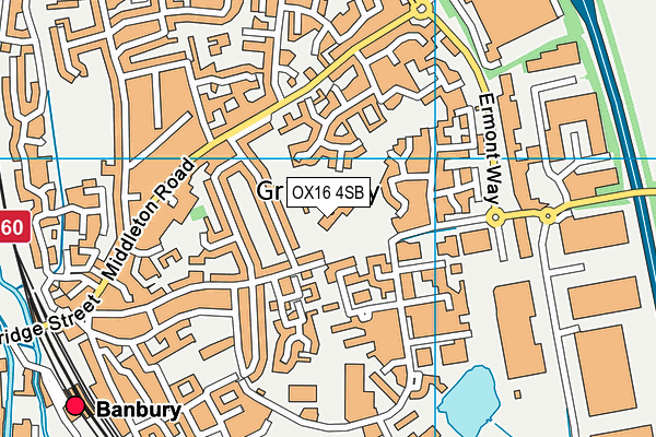 OX16 4SB map - OS VectorMap District (Ordnance Survey)