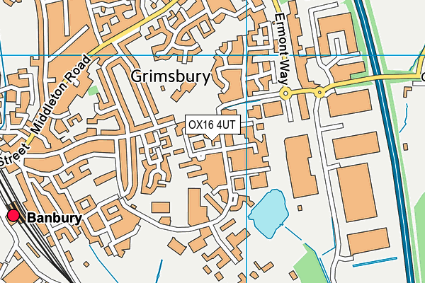 OX16 4UT map - OS VectorMap District (Ordnance Survey)