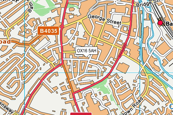 OX16 5AH map - OS VectorMap District (Ordnance Survey)