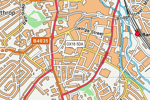 OX16 5DA map - OS VectorMap District (Ordnance Survey)