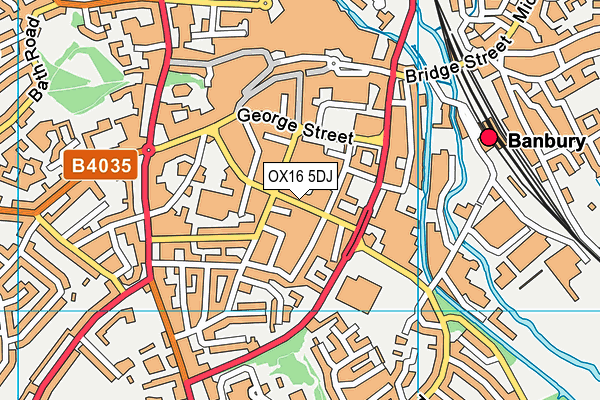 OX16 5DJ map - OS VectorMap District (Ordnance Survey)