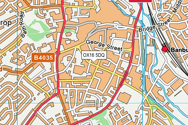 OX16 5DQ map - OS VectorMap District (Ordnance Survey)