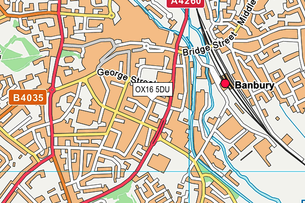 OX16 5DU map - OS VectorMap District (Ordnance Survey)