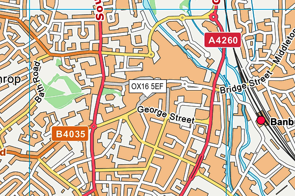 OX16 5EF map - OS VectorMap District (Ordnance Survey)