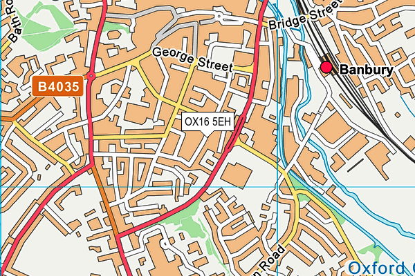 OX16 5EH map - OS VectorMap District (Ordnance Survey)