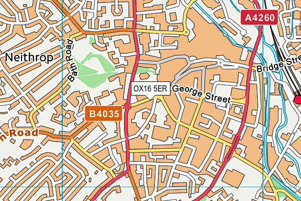 OX16 5ER map - OS VectorMap District (Ordnance Survey)