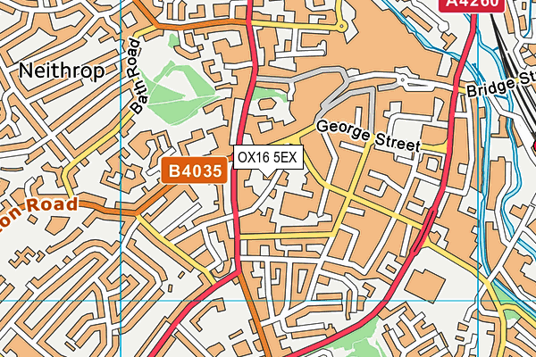 OX16 5EX map - OS VectorMap District (Ordnance Survey)