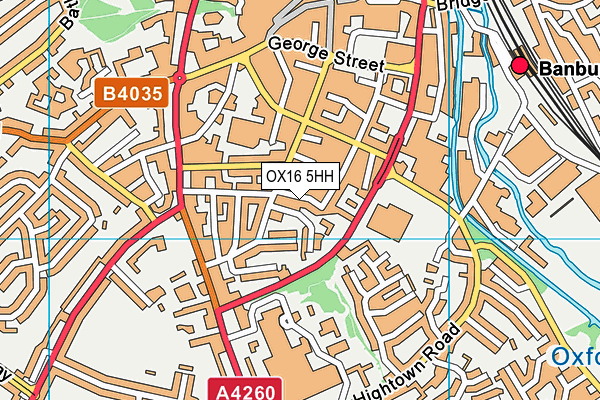 OX16 5HH map - OS VectorMap District (Ordnance Survey)
