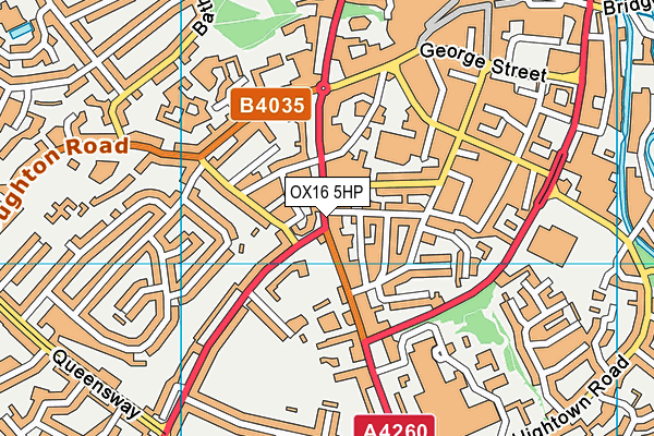 OX16 5HP map - OS VectorMap District (Ordnance Survey)