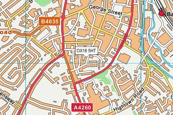 OX16 5HT map - OS VectorMap District (Ordnance Survey)