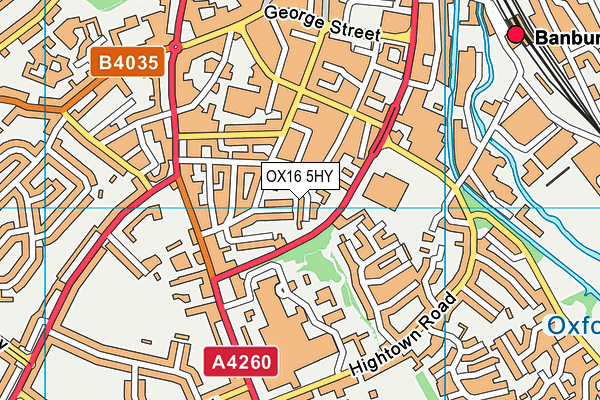 OX16 5HY map - OS VectorMap District (Ordnance Survey)