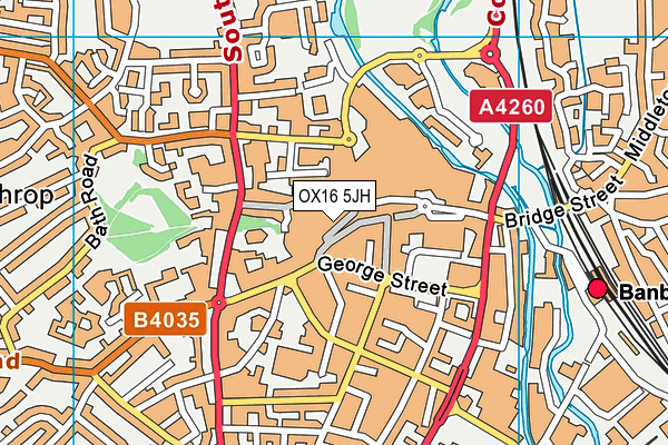 OX16 5JH map - OS VectorMap District (Ordnance Survey)