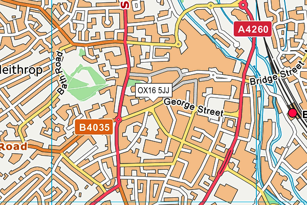 OX16 5JJ map - OS VectorMap District (Ordnance Survey)