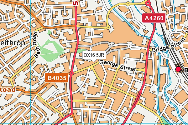 OX16 5JR map - OS VectorMap District (Ordnance Survey)