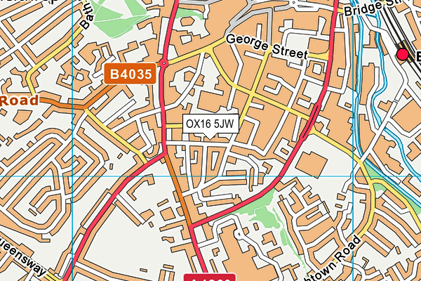 OX16 5JW map - OS VectorMap District (Ordnance Survey)