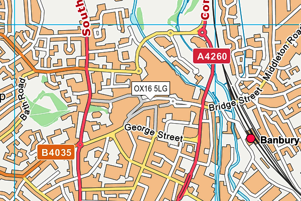 OX16 5LG map - OS VectorMap District (Ordnance Survey)