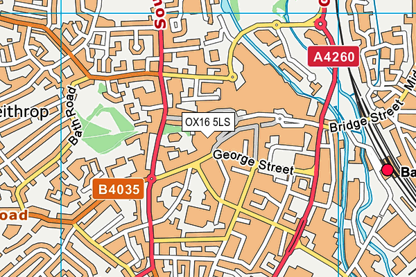 OX16 5LS map - OS VectorMap District (Ordnance Survey)