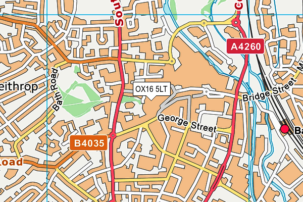 OX16 5LT map - OS VectorMap District (Ordnance Survey)