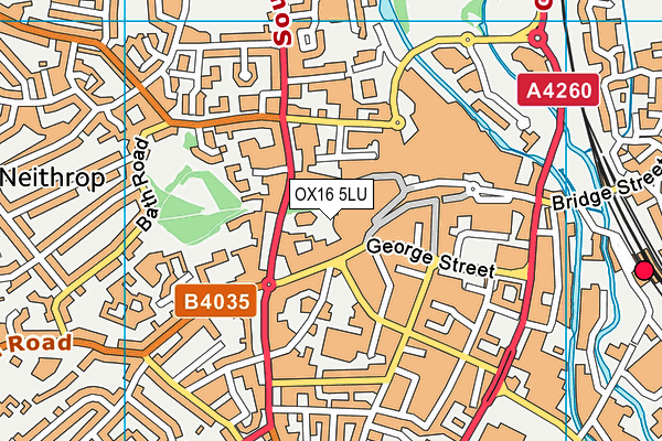 OX16 5LU map - OS VectorMap District (Ordnance Survey)