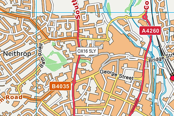 OX16 5LY map - OS VectorMap District (Ordnance Survey)