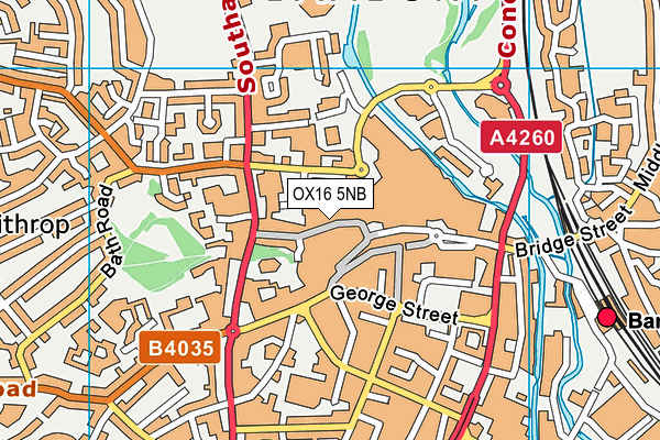 OX16 5NB map - OS VectorMap District (Ordnance Survey)