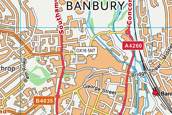 OX16 5NT map - OS VectorMap District (Ordnance Survey)