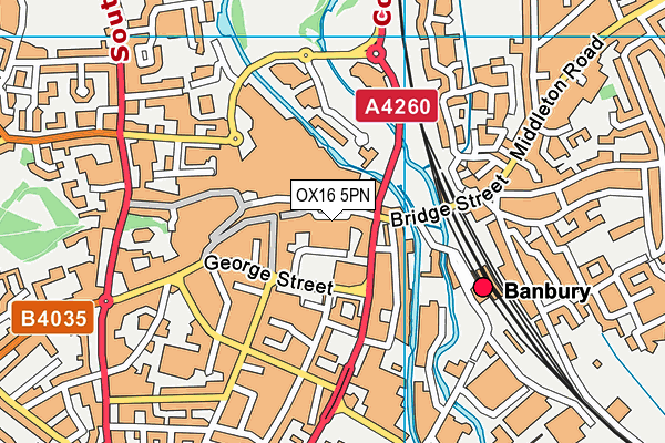 OX16 5PN map - OS VectorMap District (Ordnance Survey)