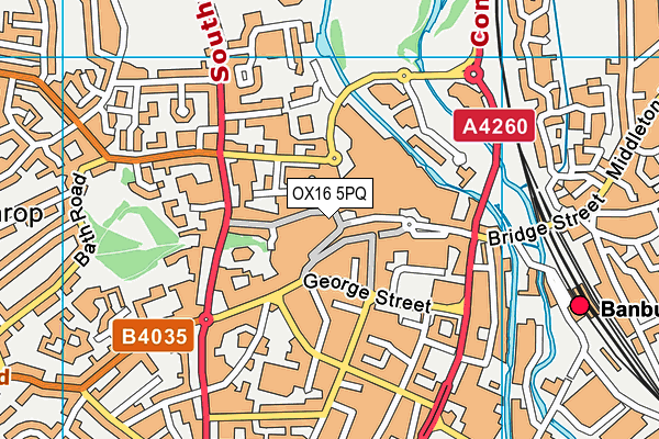 OX16 5PQ map - OS VectorMap District (Ordnance Survey)