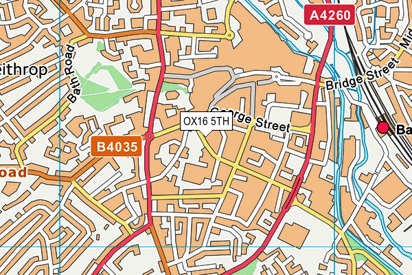 OX16 5TH map - OS VectorMap District (Ordnance Survey)