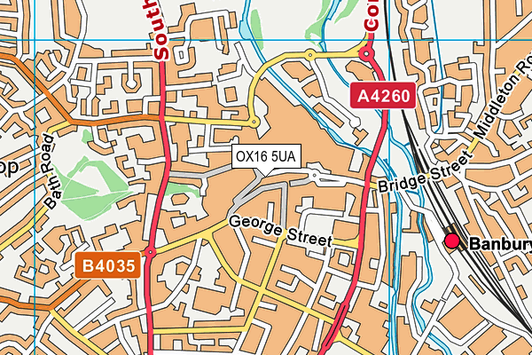 OX16 5UA map - OS VectorMap District (Ordnance Survey)