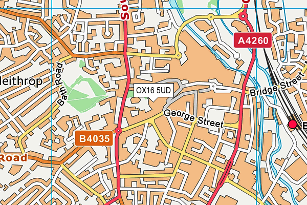 OX16 5UD map - OS VectorMap District (Ordnance Survey)