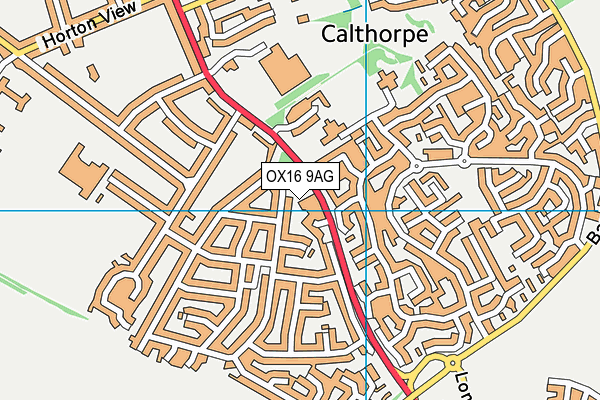 OX16 9AG map - OS VectorMap District (Ordnance Survey)