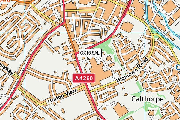 OX16 9AL map - OS VectorMap District (Ordnance Survey)