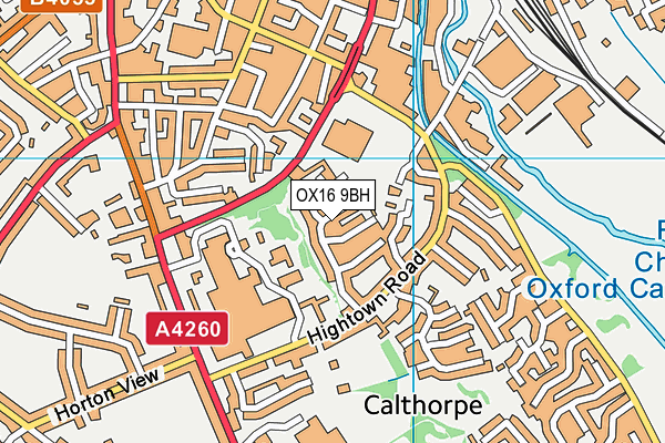 OX16 9BH map - OS VectorMap District (Ordnance Survey)