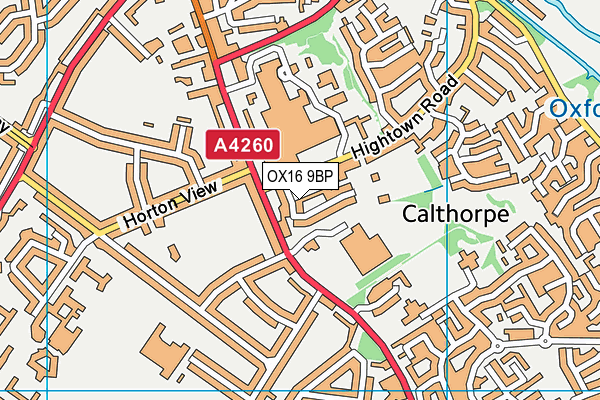 OX16 9BP map - OS VectorMap District (Ordnance Survey)