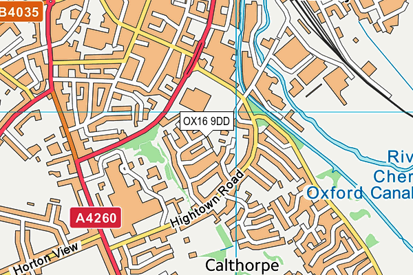 OX16 9DD map - OS VectorMap District (Ordnance Survey)