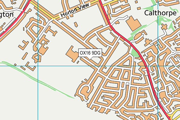OX16 9DG map - OS VectorMap District (Ordnance Survey)