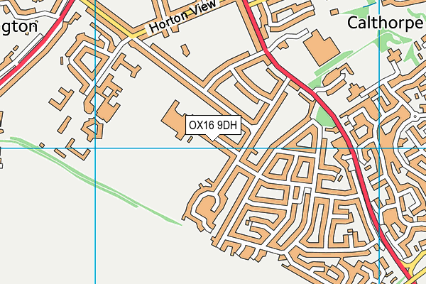 OX16 9DH map - OS VectorMap District (Ordnance Survey)