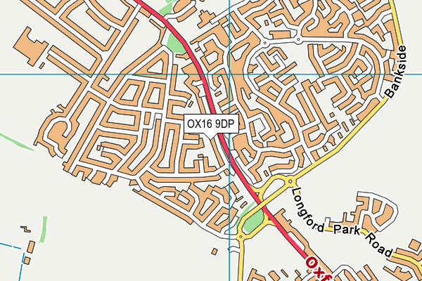 OX16 9DP map - OS VectorMap District (Ordnance Survey)