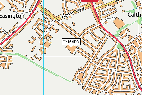 OX16 9DQ map - OS VectorMap District (Ordnance Survey)