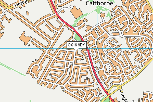 OX16 9DY map - OS VectorMap District (Ordnance Survey)