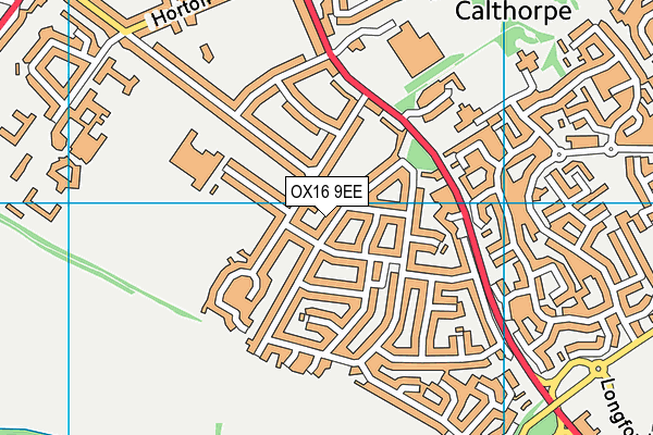 OX16 9EE map - OS VectorMap District (Ordnance Survey)