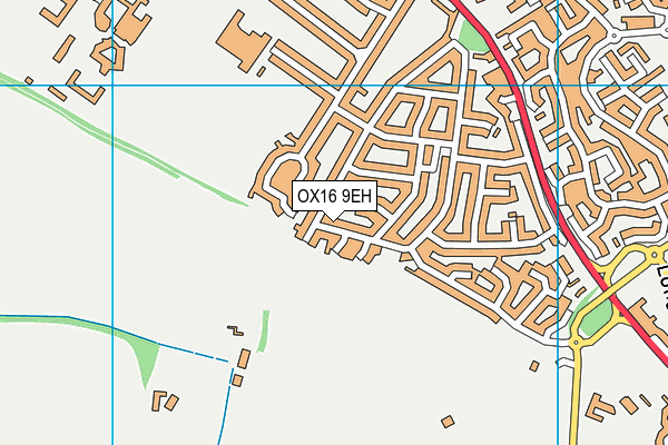 OX16 9EH map - OS VectorMap District (Ordnance Survey)