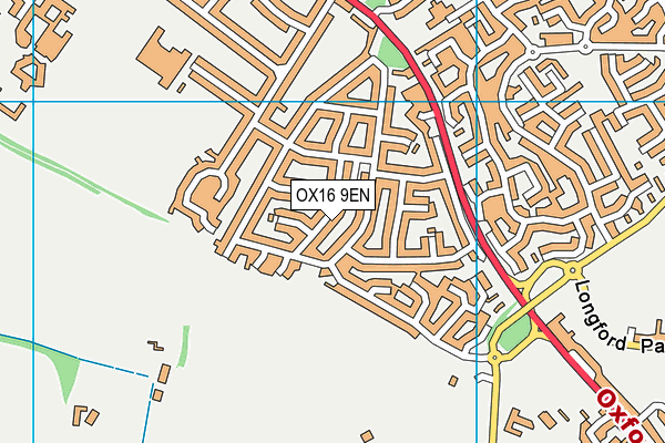 OX16 9EN map - OS VectorMap District (Ordnance Survey)
