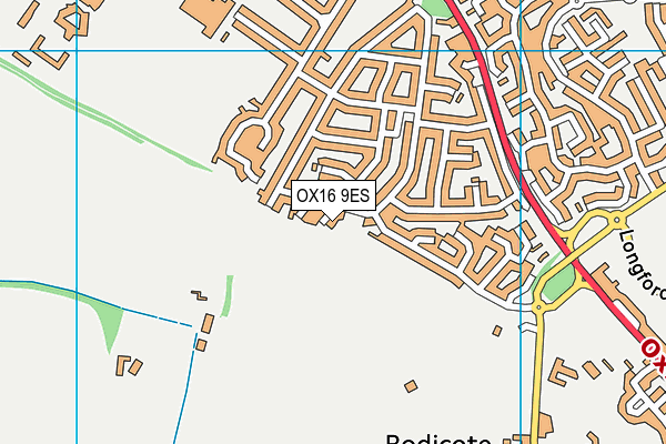 OX16 9ES map - OS VectorMap District (Ordnance Survey)